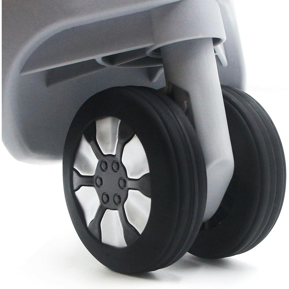 8Pcs Silicone Luggage Wheels Cover Suitcases Wheel Protection Cover - Black