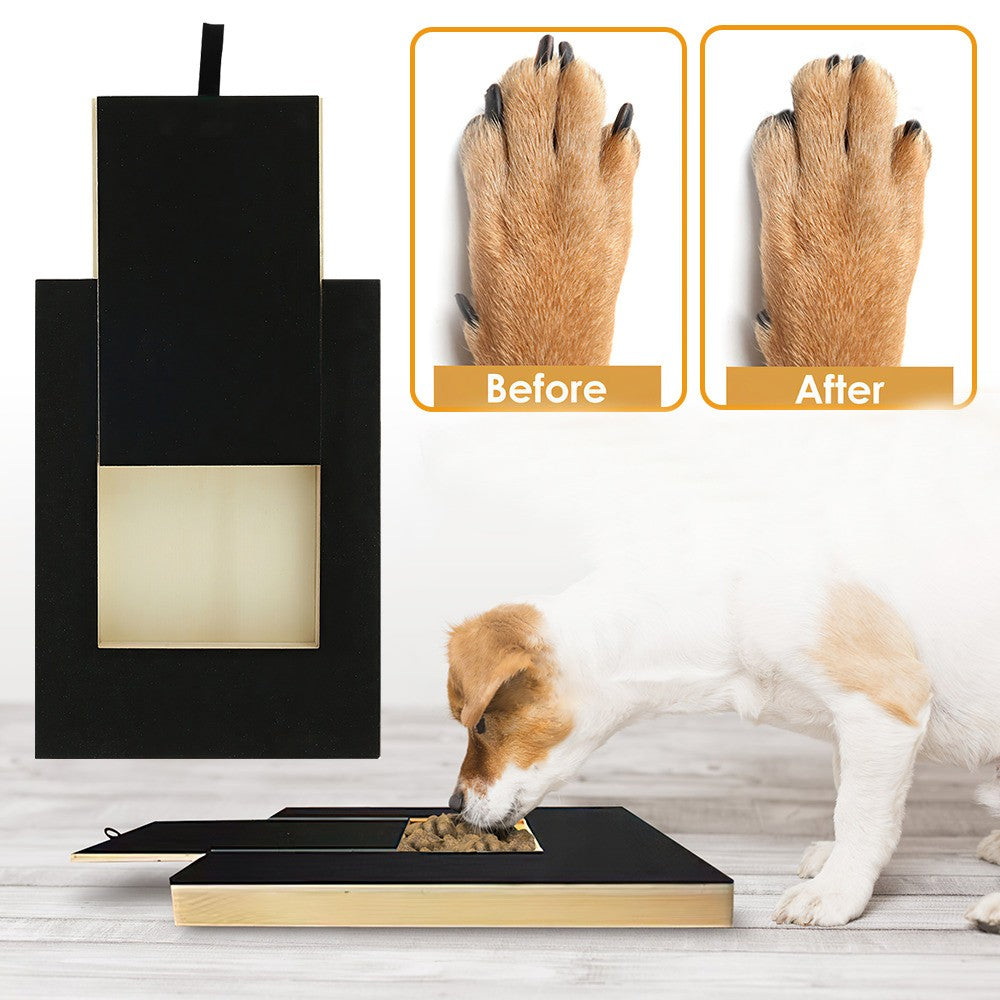 2Pcs Dog Nail Scratching Board Dog Nail File Board with Treat Box