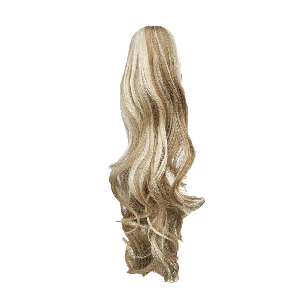Natural Thick Clip-In Ponytail Long Curly Hair Extensions - Caramel