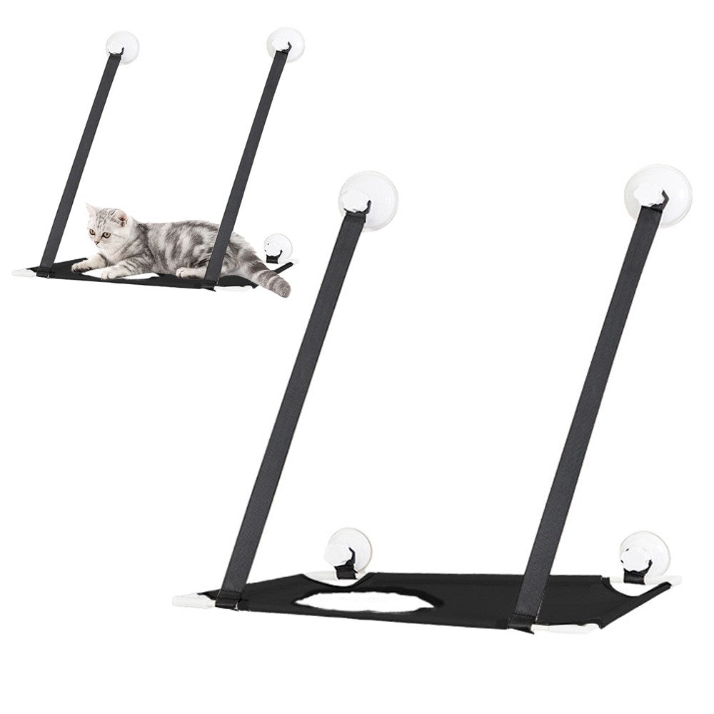 Single Layer Summer Cat Hammock Hanging Bed - Black