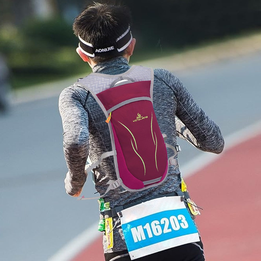 10L Multifunctional Lightweight Hydration Backpack for Outdoor Sport - Wine Red