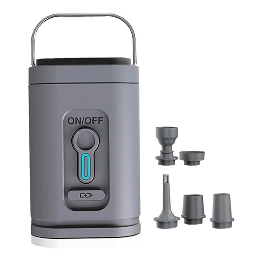 2 Sets Mini Electric Portable Air Pump USB Rechargeable with 5 Inflation Nozzles