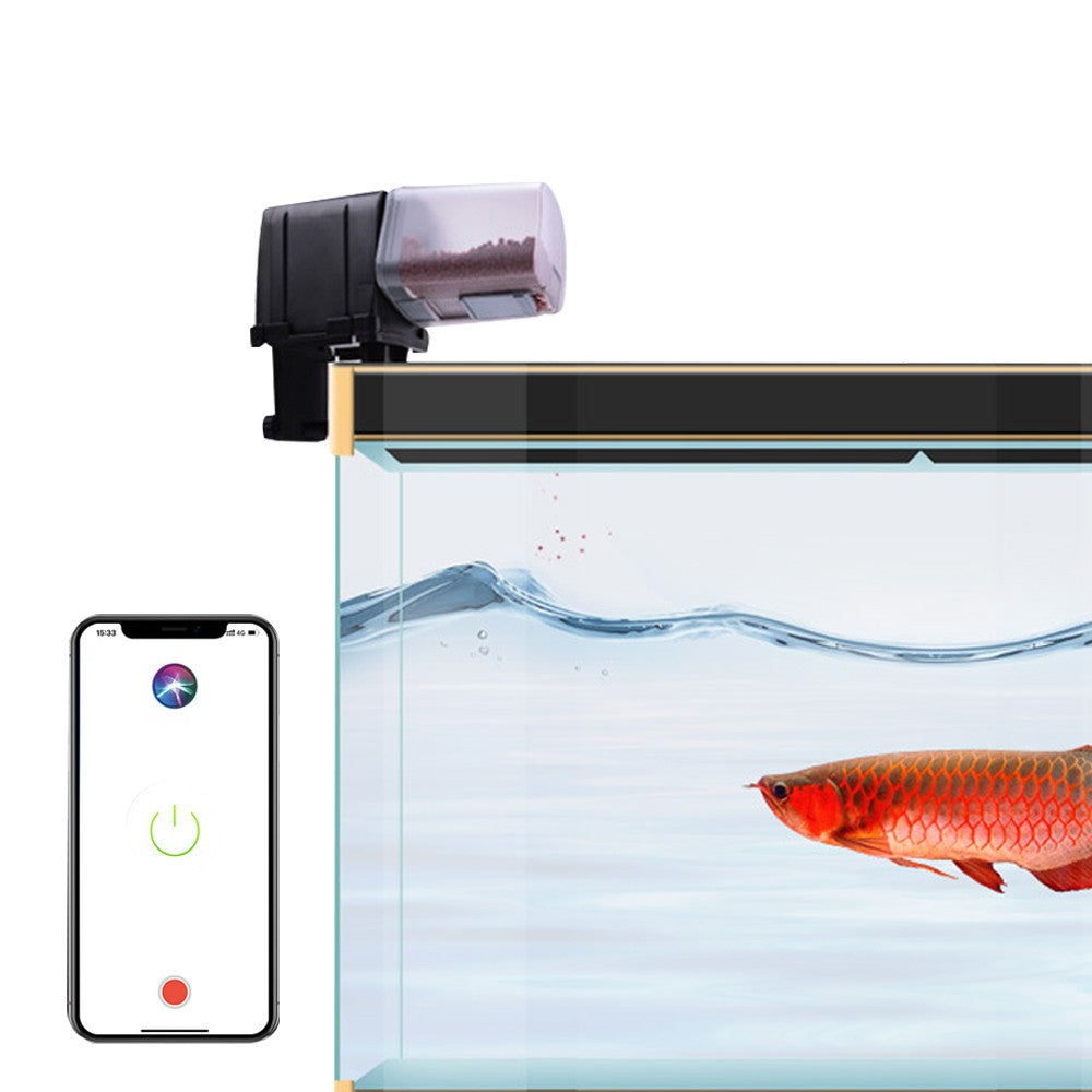 2.4Ghz WiFi Automatic Fish Food Feeder USB Aquarium Feeding Dispenser