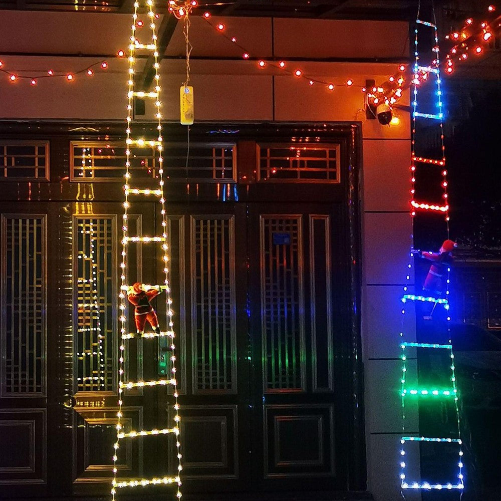 300cm Christmas Decorative Ladder Lights Xmas Decoration Lights - Warm Light