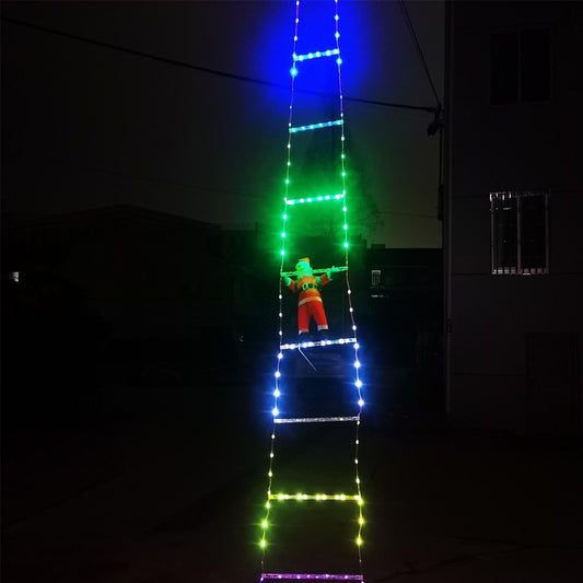 75cm Christmas Decorative Ladder Lights Xmas Decoration Light - Multicolor Light
