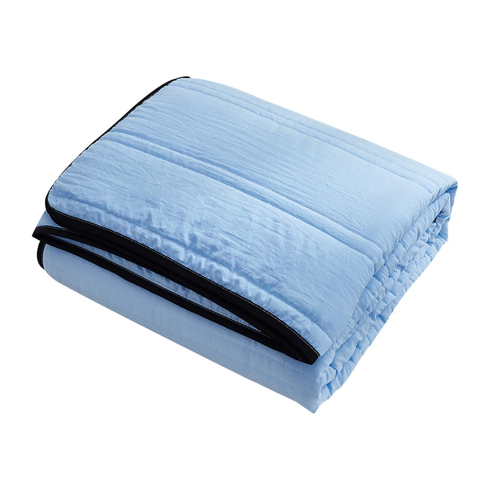 230x200cm King Summer Cooling Blanket Air Conditioning Thin Quilt - Blue