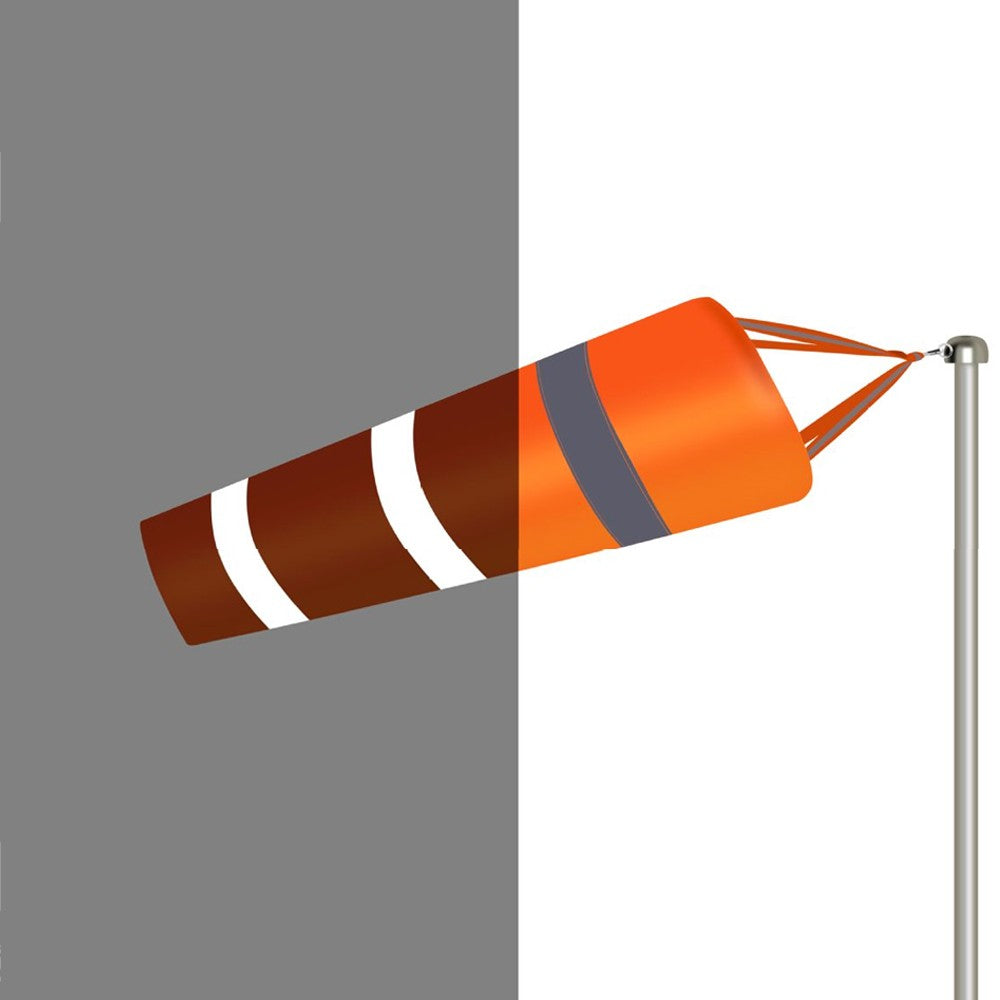 2M Outdoor Windsock Wind Direction Measurement Sock Bag with Reflective Strips
