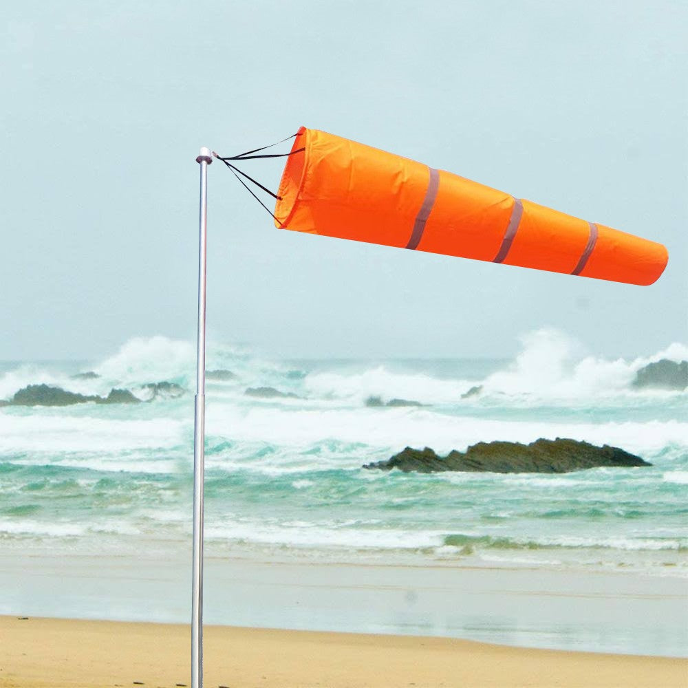 2M Outdoor Windsock Wind Direction Measurement Sock Bag with Reflective Strips
