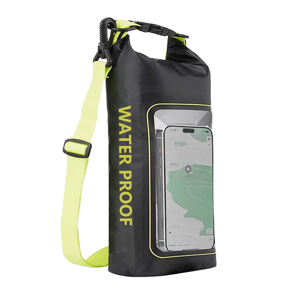 Waterproof Dry Bag with Phone Pouch Roll Top Waterproof Crossbody Bag - Green