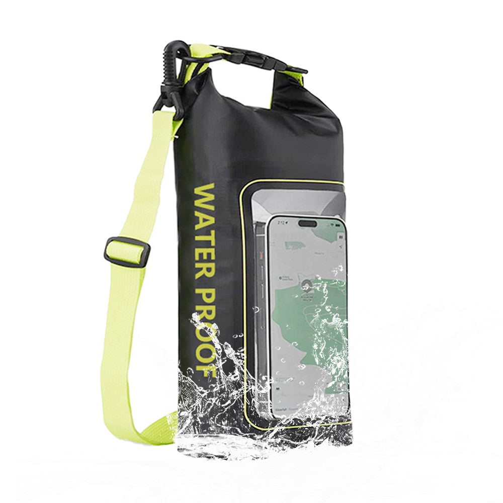 Waterproof Dry Bag with Phone Pouch Roll Top Waterproof Crossbody Bag - Green