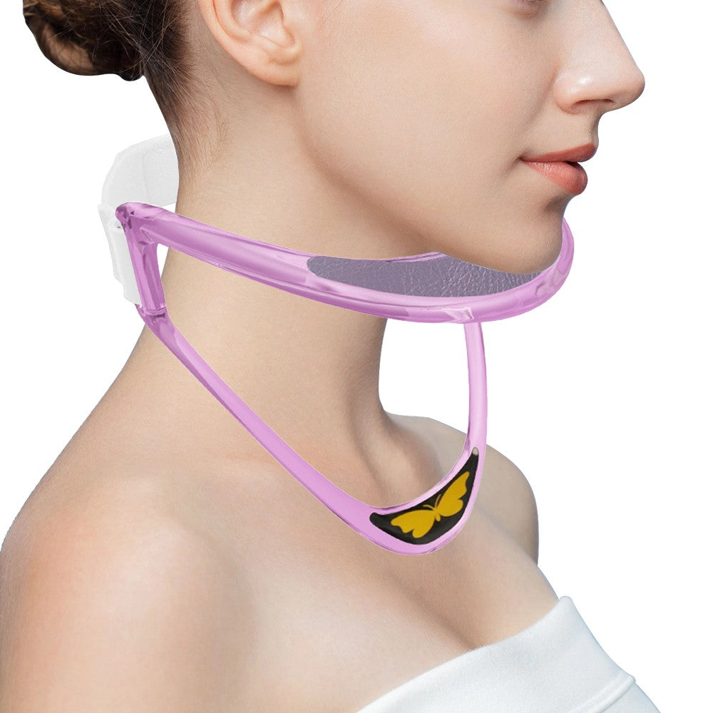 Adjustable Cervical Neck Brace Neck Collar Cervical Traction Device - Pink