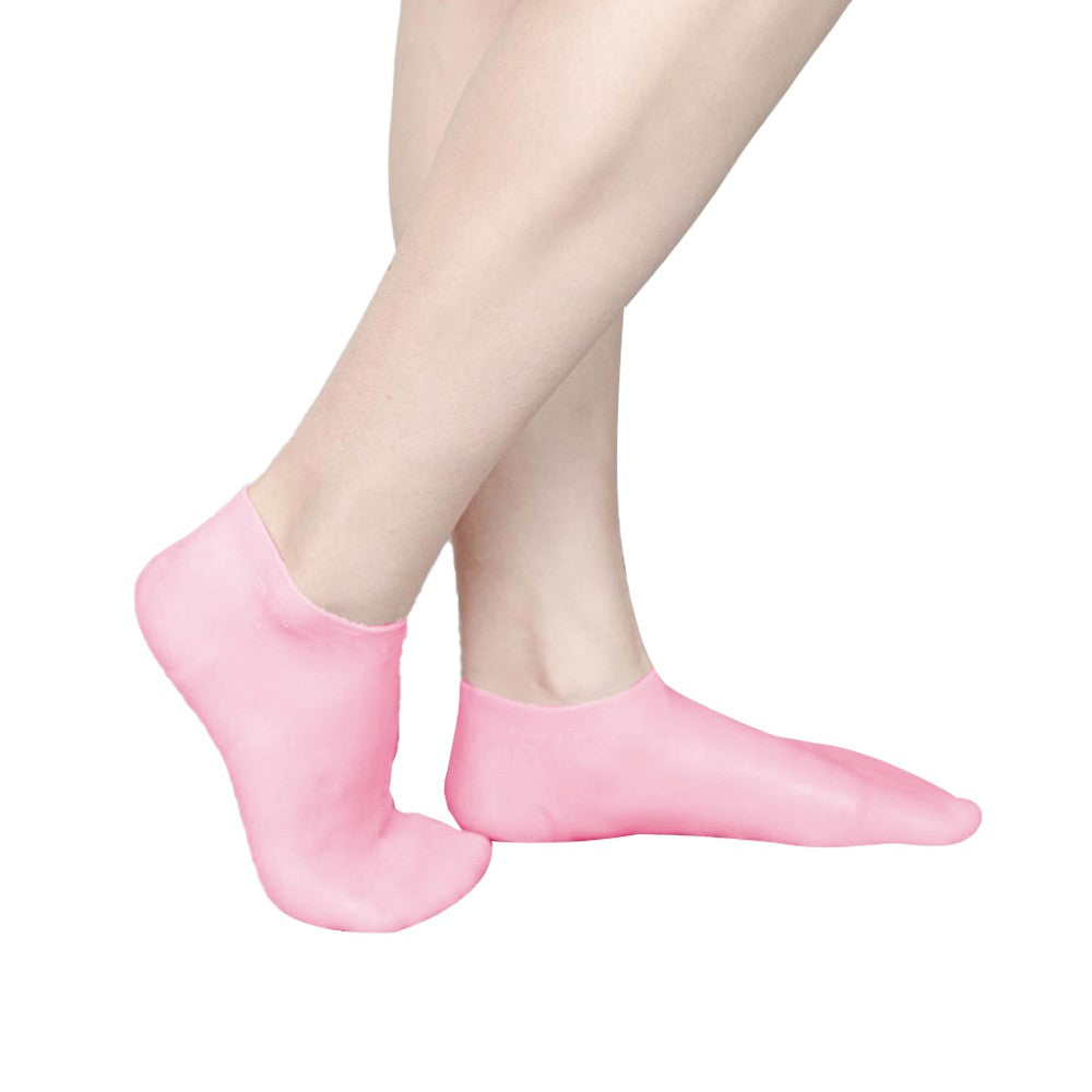 2 Pairs Reusable Silicone Socks Foot Moisturizing Socks Gel Socks for EU 35-39