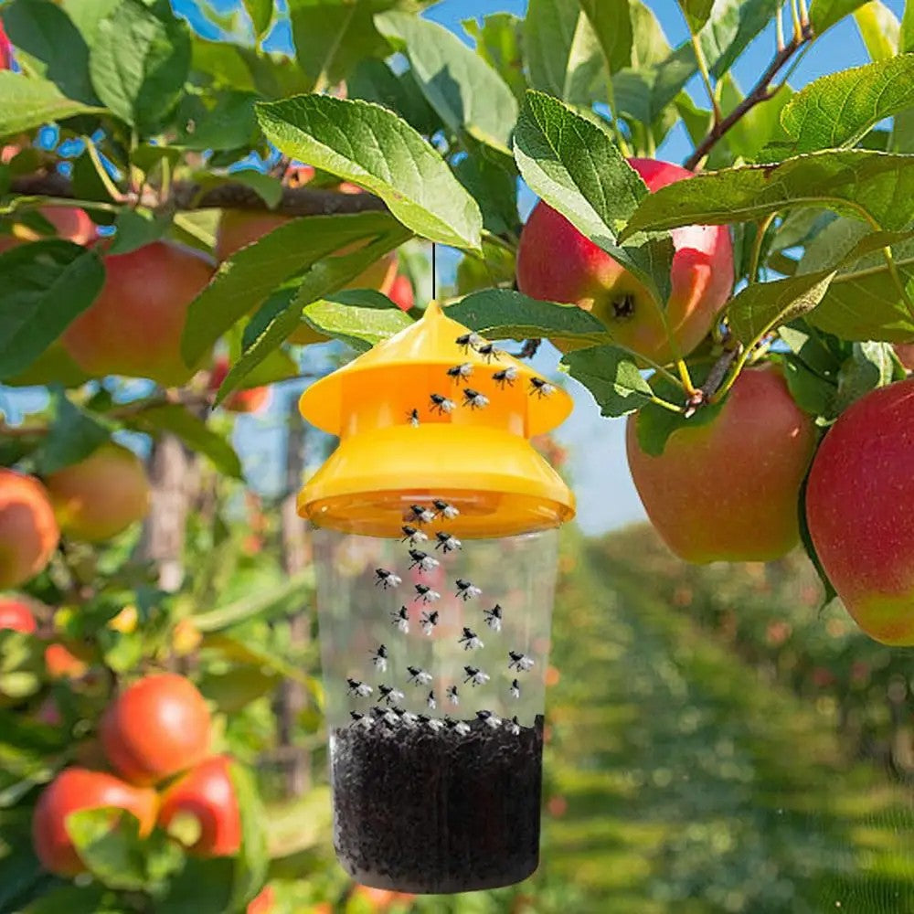 1Pc Reusable Fruit Fly Trap Catcher for Outdoor Camping Yard