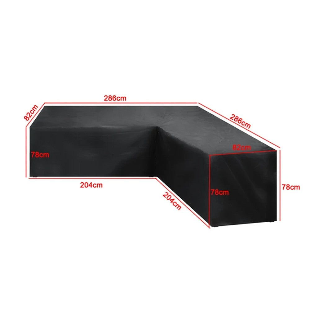 Waterproof L-Shape Outdoor Furniture Sectional Cover - Style 3