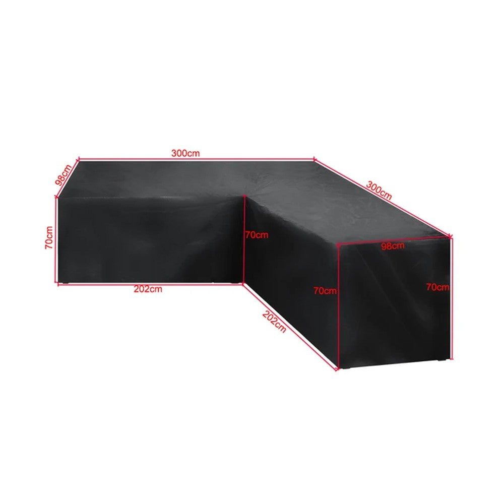 Waterproof L-Shape Outdoor Furniture Sectional Cover - Style 4