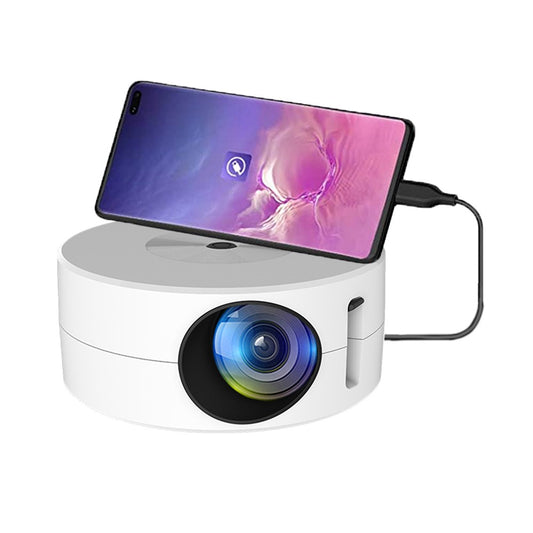 Portable Smart Projector Mini Home Projector for Smartphone - White