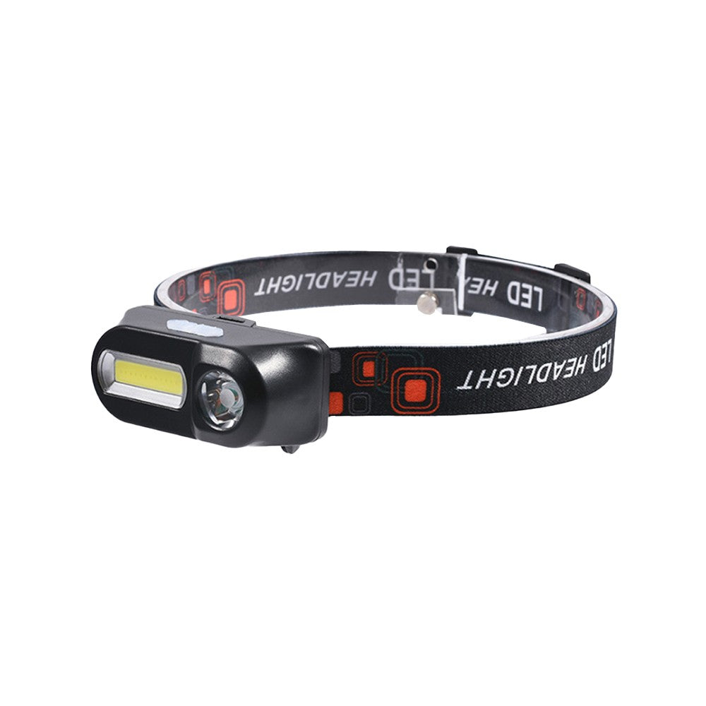 1Pc USB Rechargeable Headlamp Head Torch for Hiking Night Fishing Cycling