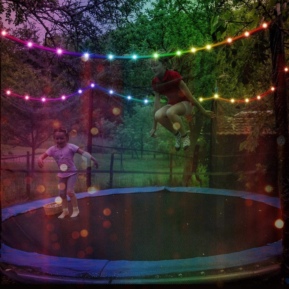 10M 100LED USB Trampoline String Light APP Control Color Changing String Light