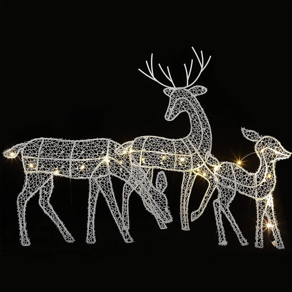 1Pc Little Deer Christmas Decoration with String Light Home Yard Decor
