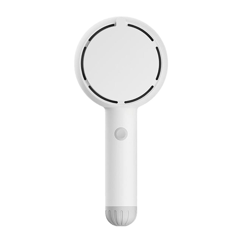 Handheld Fan with Makeup Mirror Portable Rechargeable Fan - White