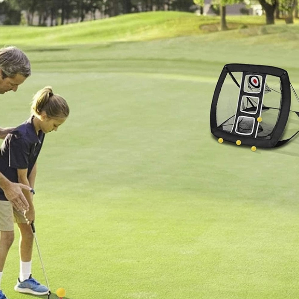 Collapsible Golf Chipping Net Portable Golf Practice Hitting Net