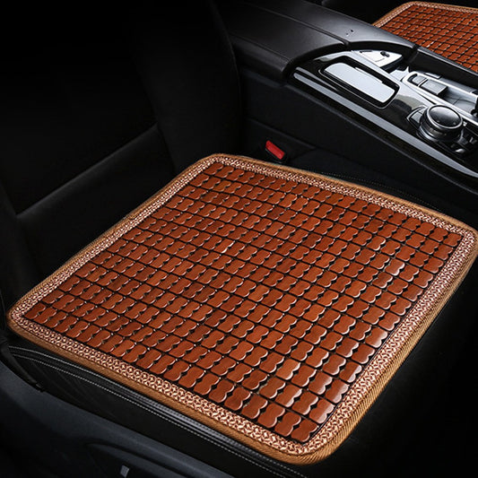 2Pcs Bamboo Summer Car Seat Cushion Cooling Auto Seat Covers - Brown