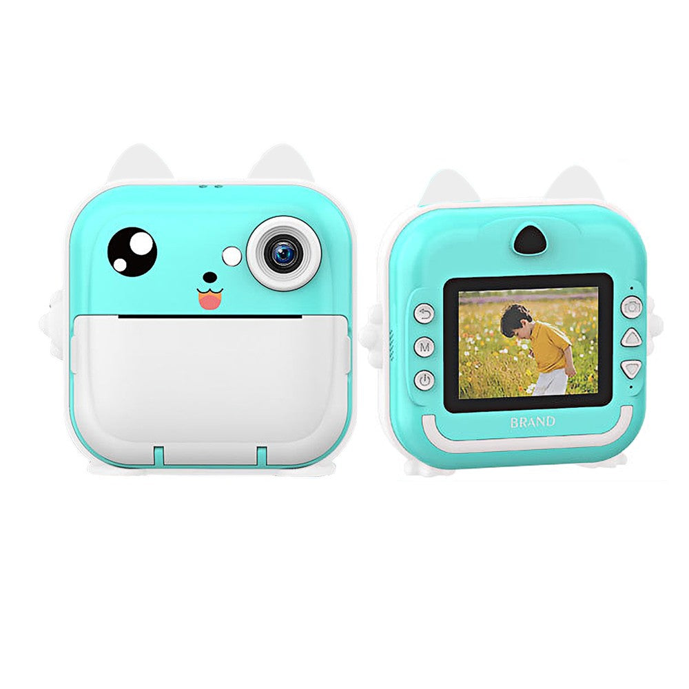 Kids Instant Print Camera with 2 Rolls of Print Paper - Style 1 Blue