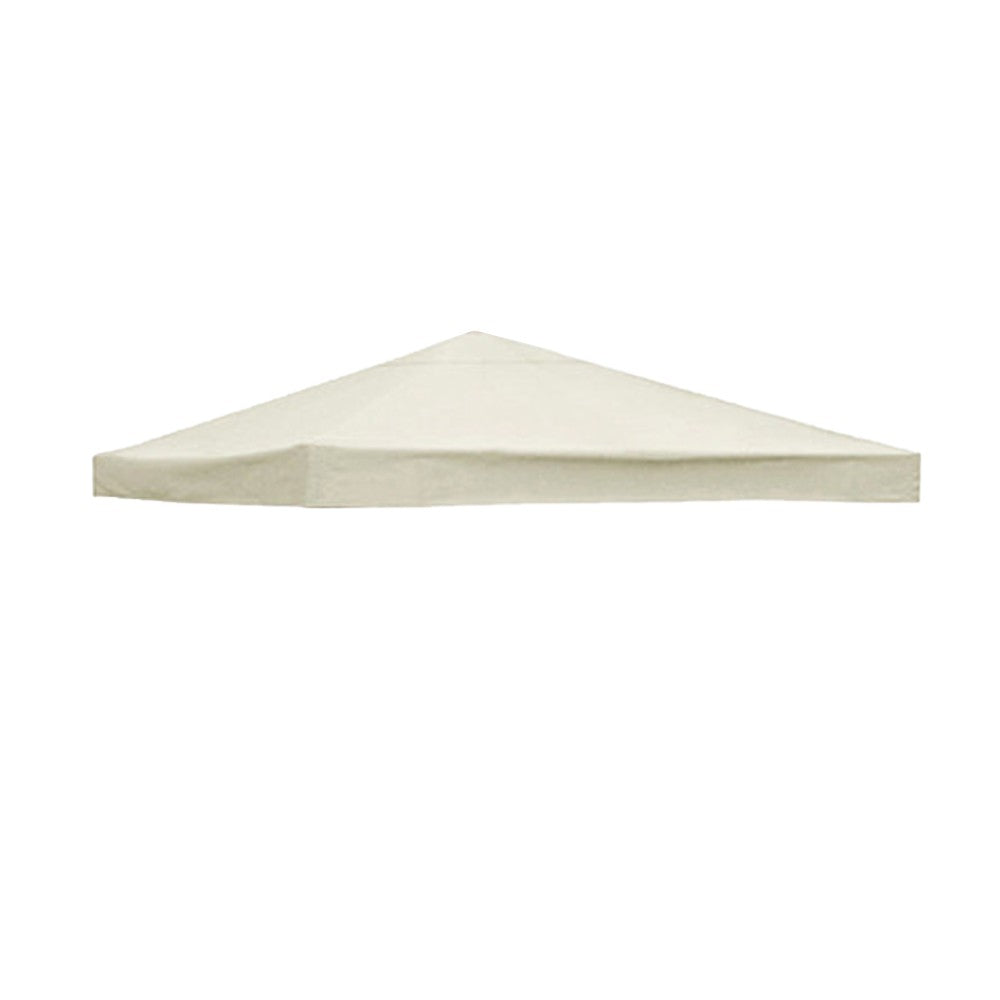 Single Tier 3x3m Gazebo Top Cover Garden Canopy Replacement Top Cover - Beige