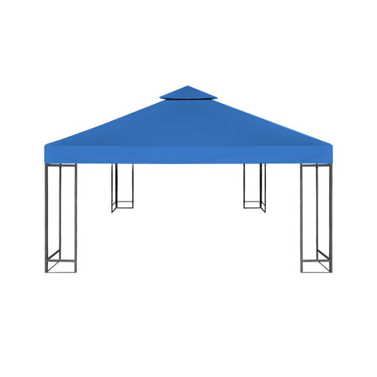 Double Tier 3x3m Gazebo Top Cover Garden Canopy Replacement Top Cover - Blue