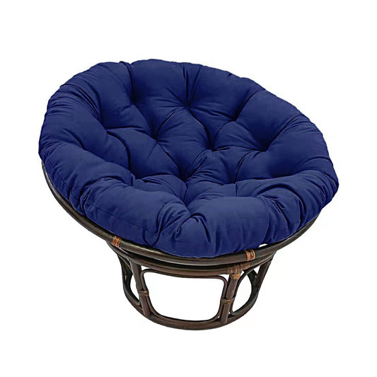 80cm Comfort Papasan Chair Cushion Stuffed Swing Chair Cushion Pad Navy Blue