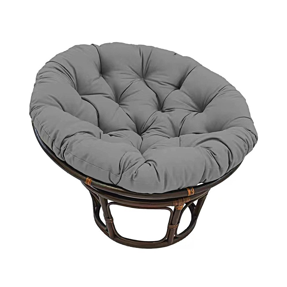 80cm Comfort Papasan Chair Cushion Stuffed Swing Chair Cushion Pad Dark Grey