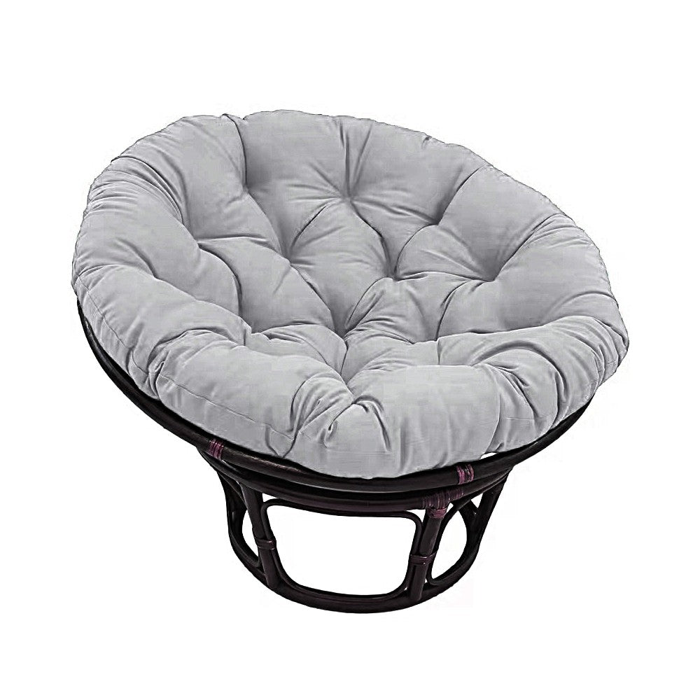 80cm Round Egg Chair Cushion Swing Chair Cushion Papasan Cushion - Light Grey