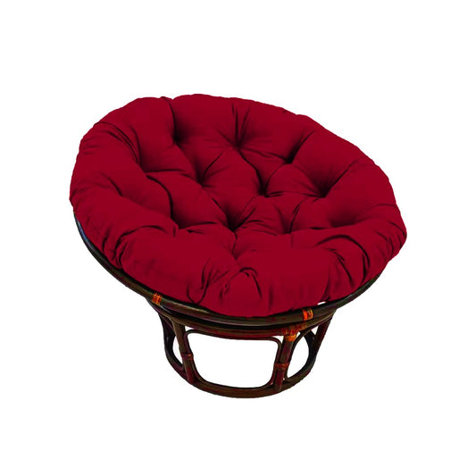 80cm Comfort Papasan Chair Cushion Stuffed Swing Chair Cushion Pad Wine Red
