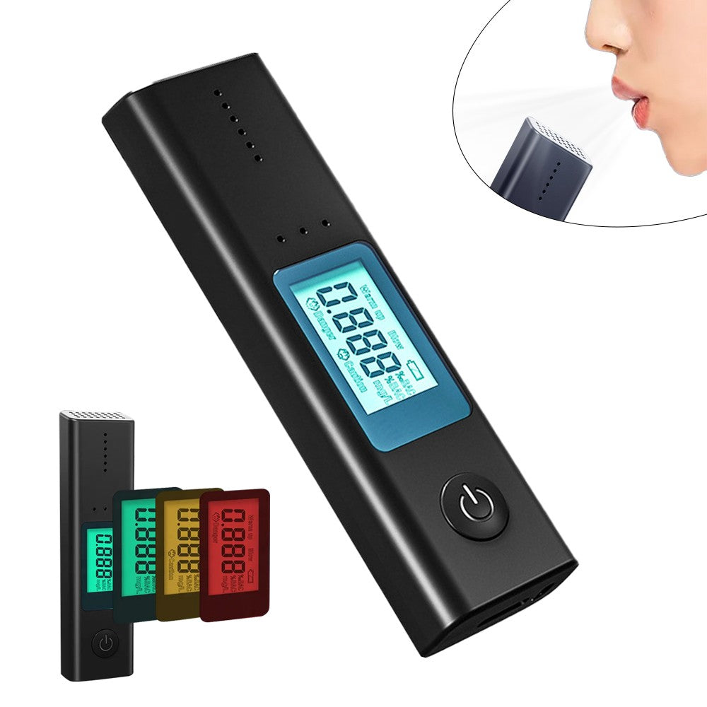 1Pc Digital LCD Breathalyzer Portable Breath Alcohol Tester Alcohol Detector