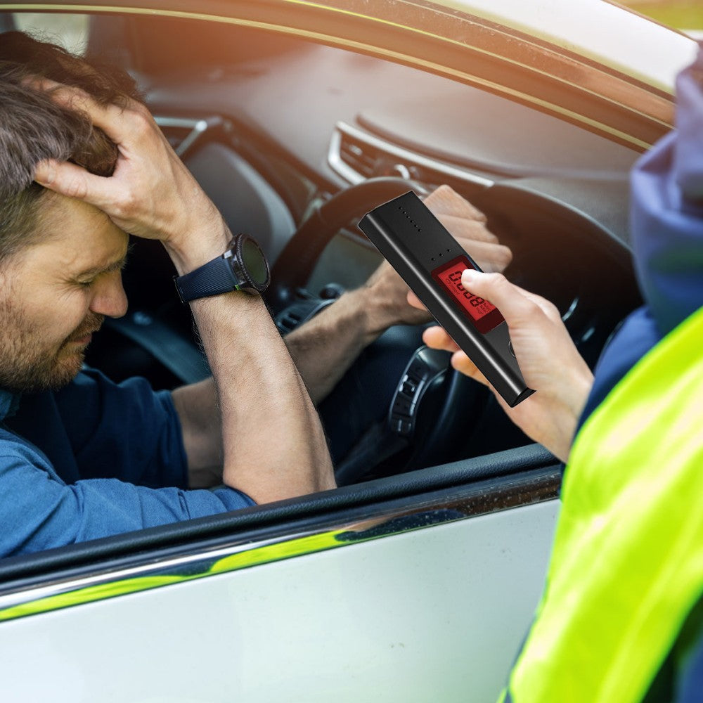 1Pc Digital LCD Breathalyzer Portable Breath Alcohol Tester Alcohol Detector