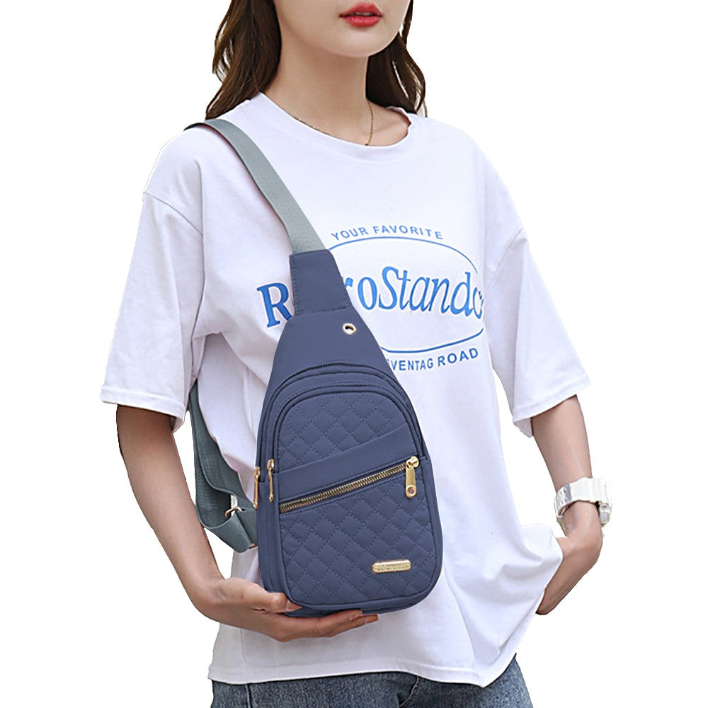 1Pc Women Chest Bag Sling Bag Crossbody Bag Shoulder Bag - Blue