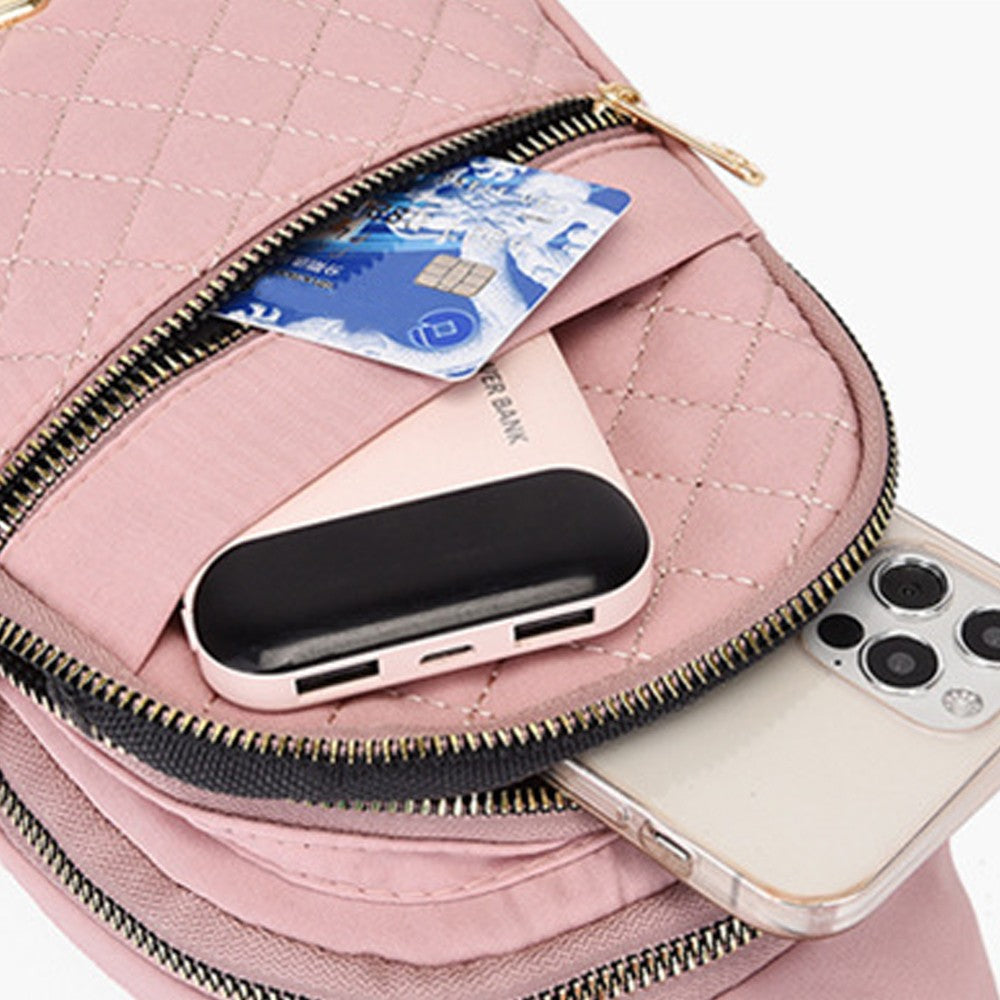 1Pc Women Chest Bag Sling Bag Crossbody Bag Shoulder Bag - Pink