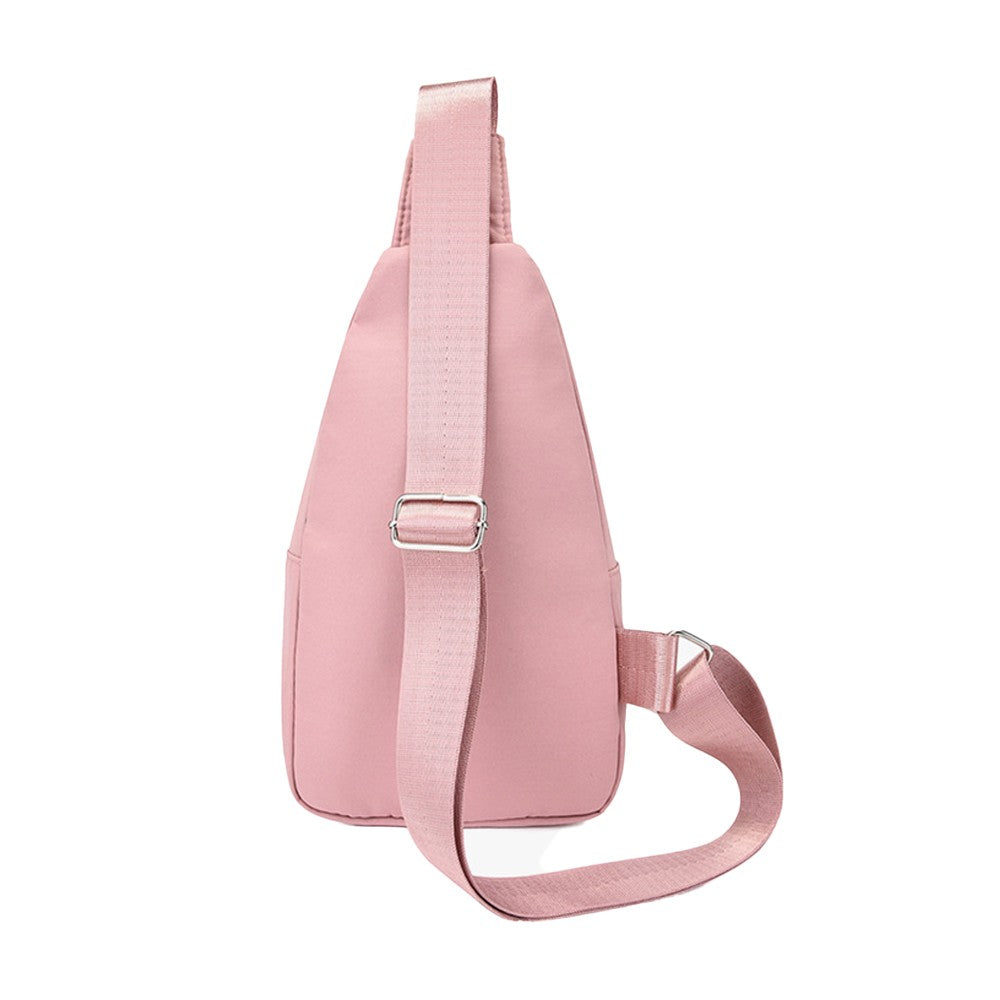 1Pc Women Chest Bag Sling Bag Crossbody Bag Shoulder Bag - Pink