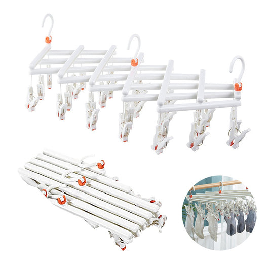 29 Clips Foldable Hanger Laundry Pinch Hanger Multi-Functional Clothes Hanger