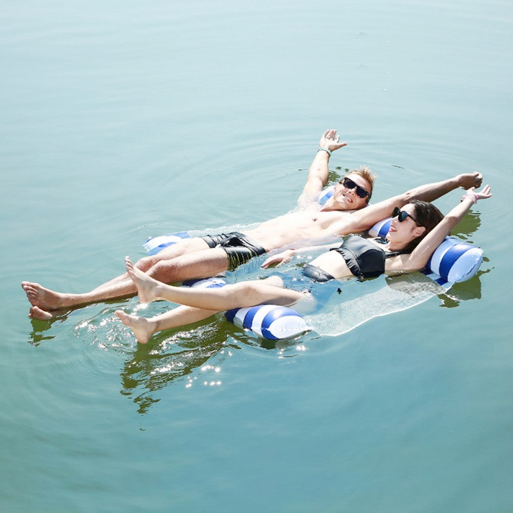 Inflatable Water Hammock Double Floating Pool Lounge Floating Chair Floating Bed
