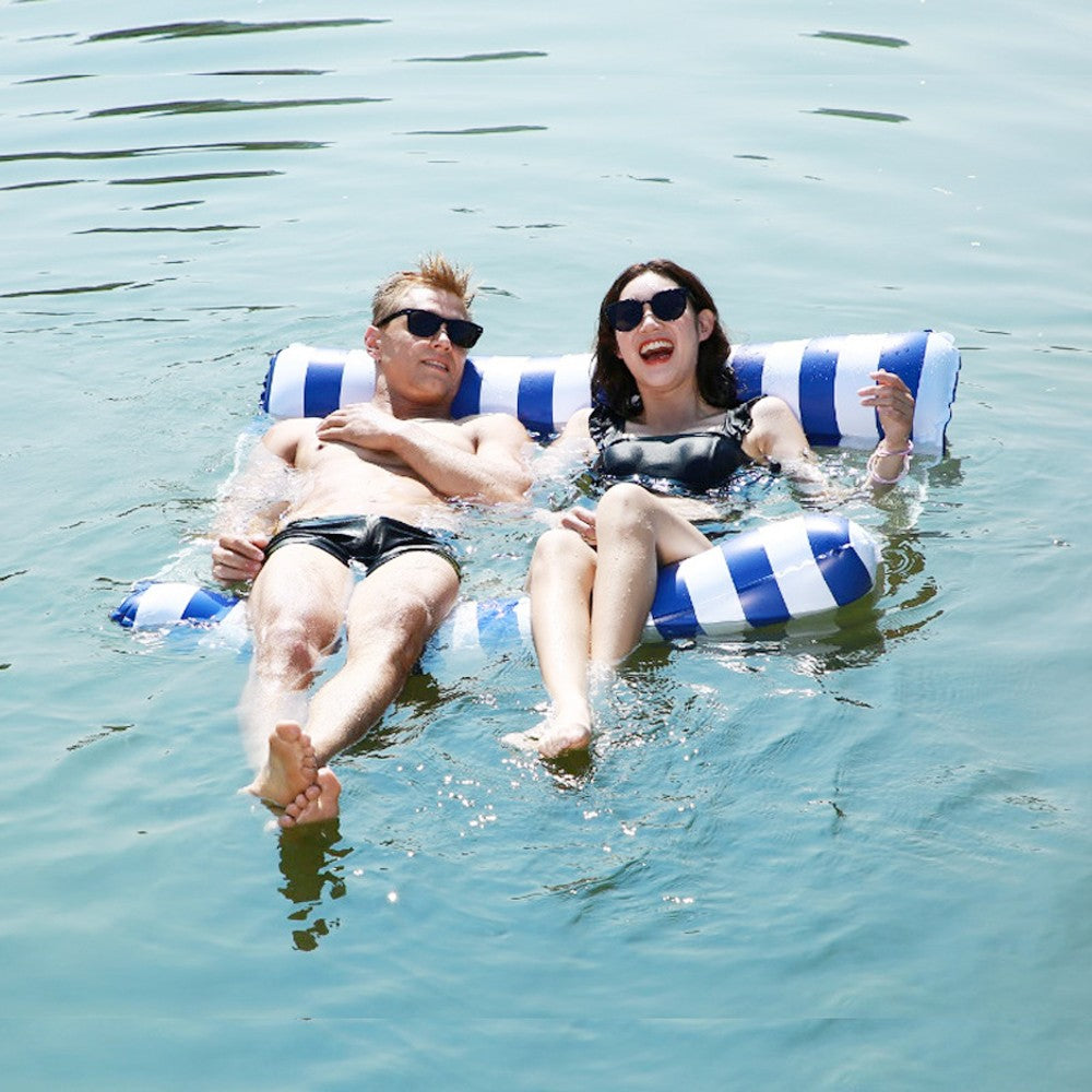 Inflatable Water Hammock Double Floating Pool Lounge Floating Chair Floating Bed