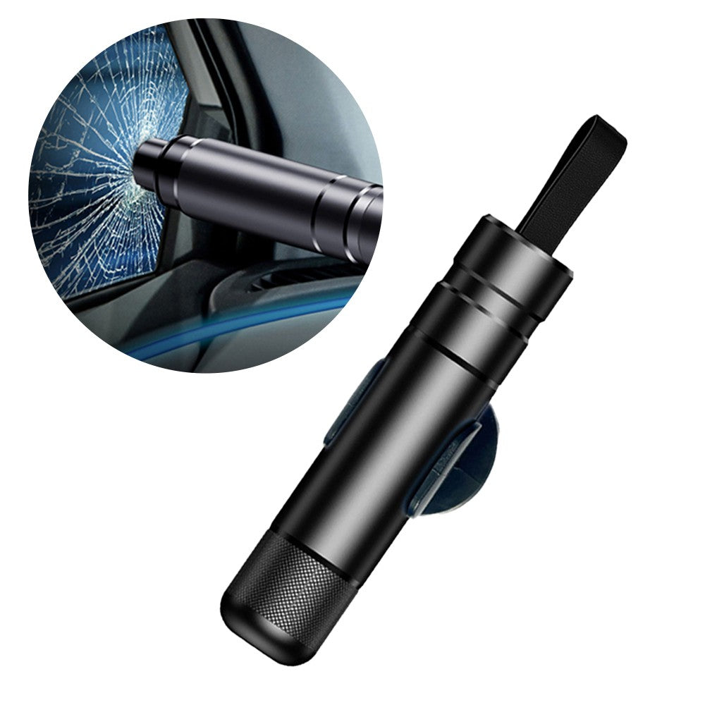 Car Safety Hammer Glass Breaker Seat Belt Cutter Emergency Escape Tool - Black