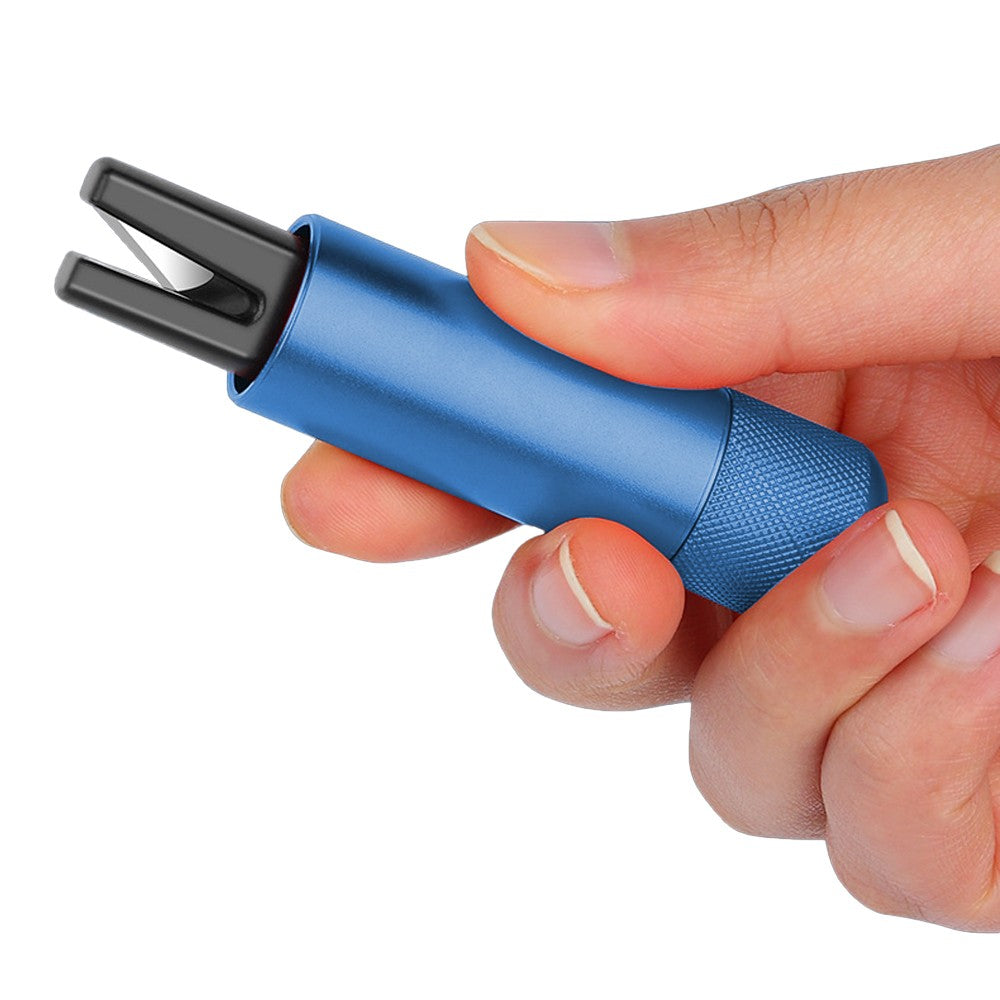 Car Safety Hammer Glass Breaker Seat Belt Cutter Emergency Escape Tool - Blue