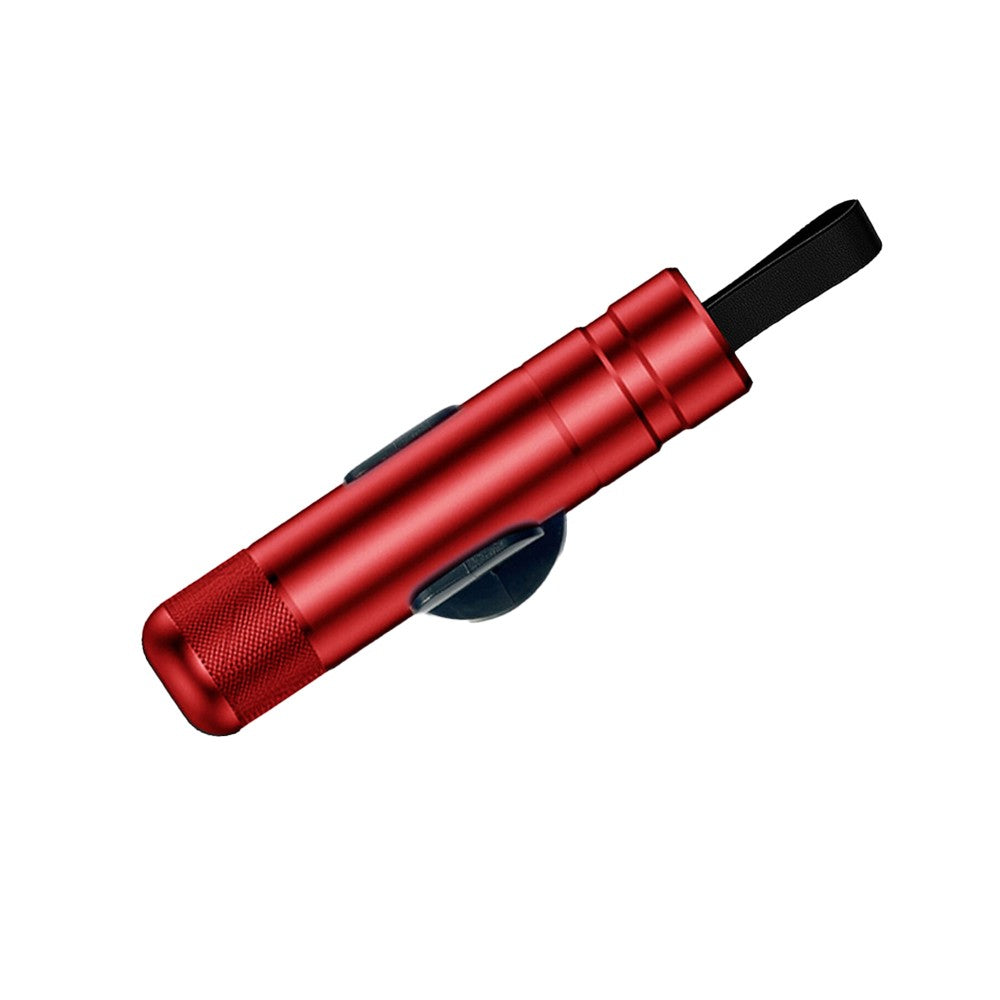Car Safety Hammer Glass Breaker Seat Belt Cutter Emergency Escape Tool - Red