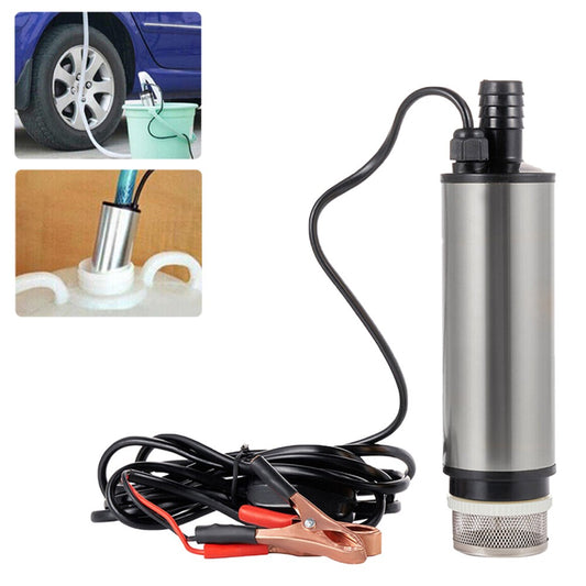 1Pc 12V Stainless Steel Diesel Fuel Pump Water Oil Transfer Vessel Pump