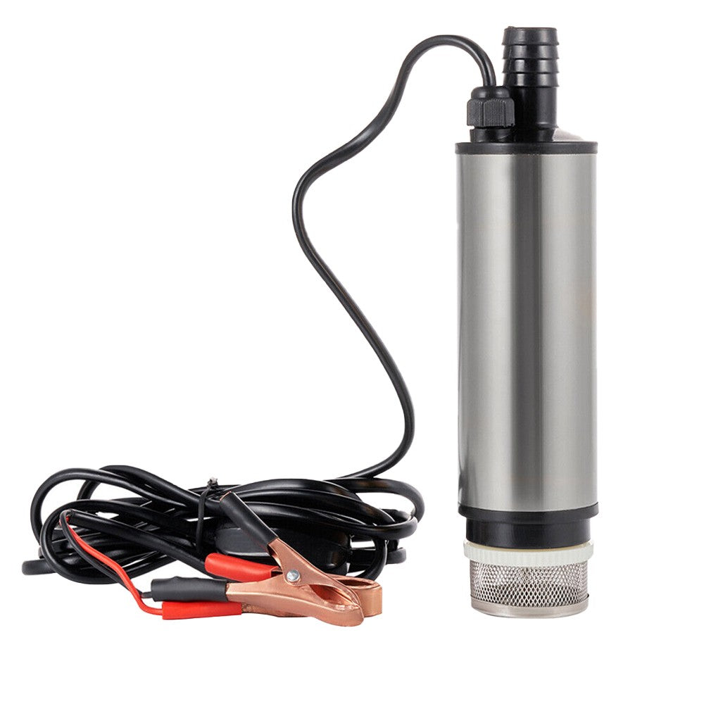 2Pcs 12V Stainless Steel Diesel Fuel Pump Water Oil Transfer Vessel Pump