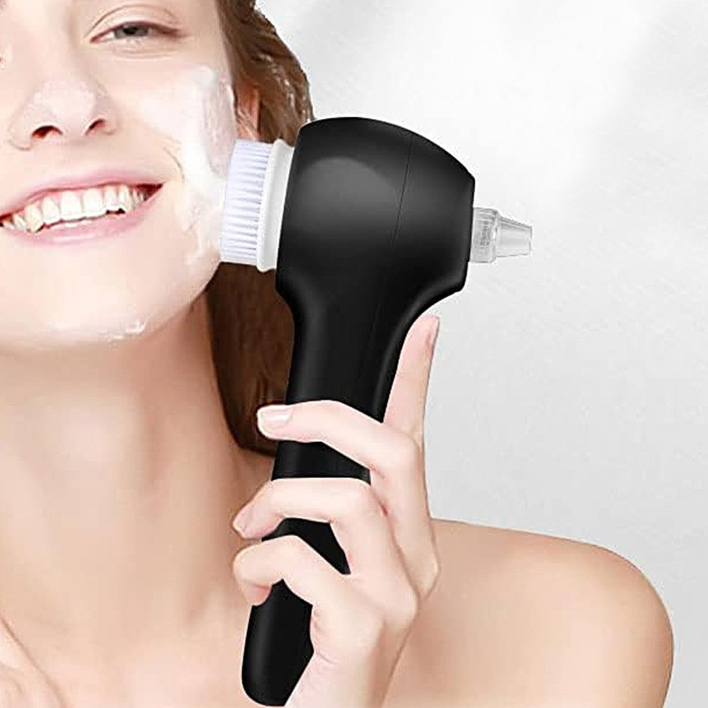 2-in-1 Rechargeable Facial Cleansing Brush and Blackhead Remover with LCD Screen