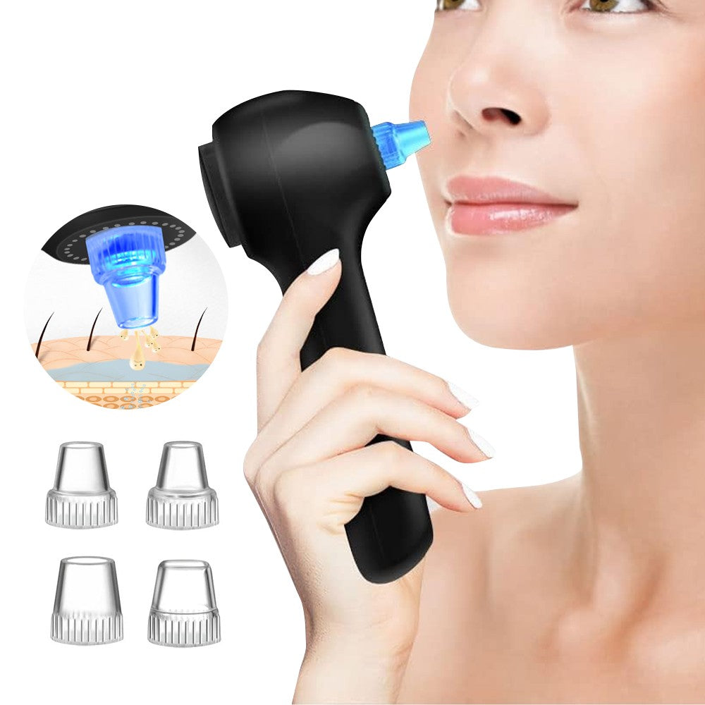 2-in-1 Rechargeable Facial Cleansing Brush and Blackhead Remover with LCD Screen