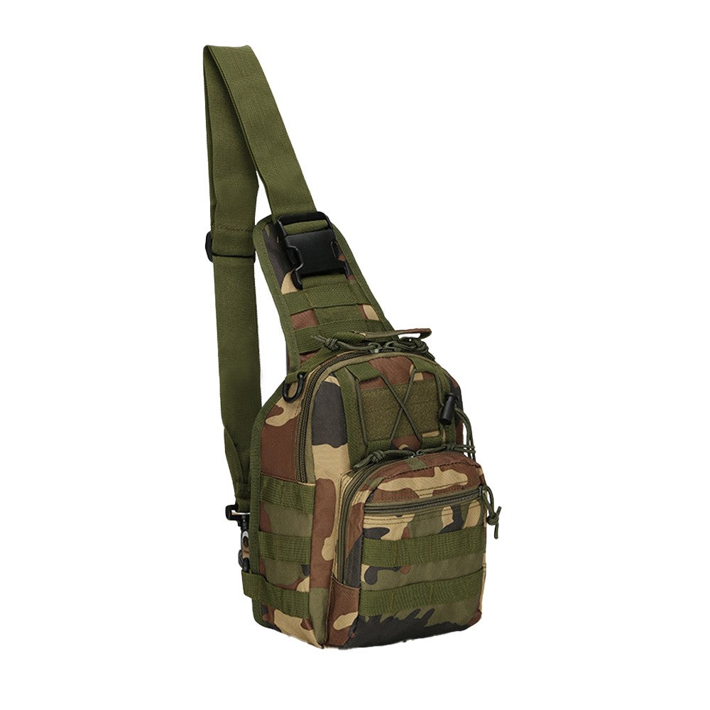 Mens Chest Bag Shoulder Bag Outdoor Sport Tactical Bag Satchel Daily Bag - Green