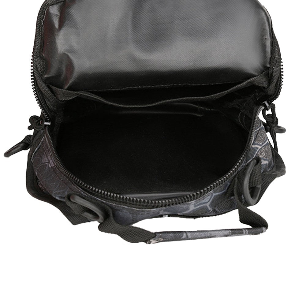 Mens Chest Bag Shoulder Bag Outdoor Sport Tactical Bag Satchel Daily Bag - Black